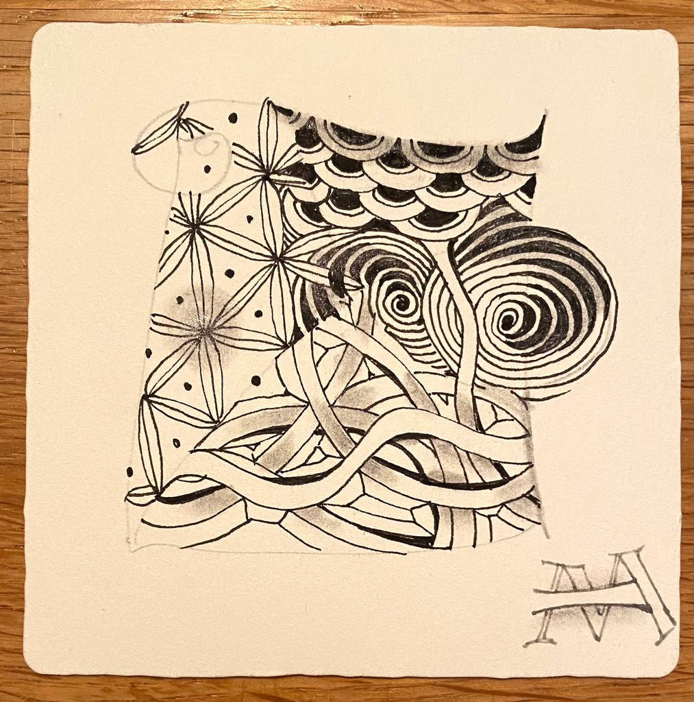 Enthusiastic Artist: Three tiles with color  Zentangle art, Zentangle  artwork, Tangle art