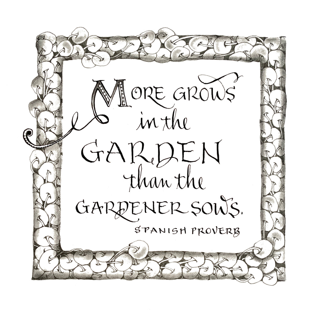 More Grows in the Garden...