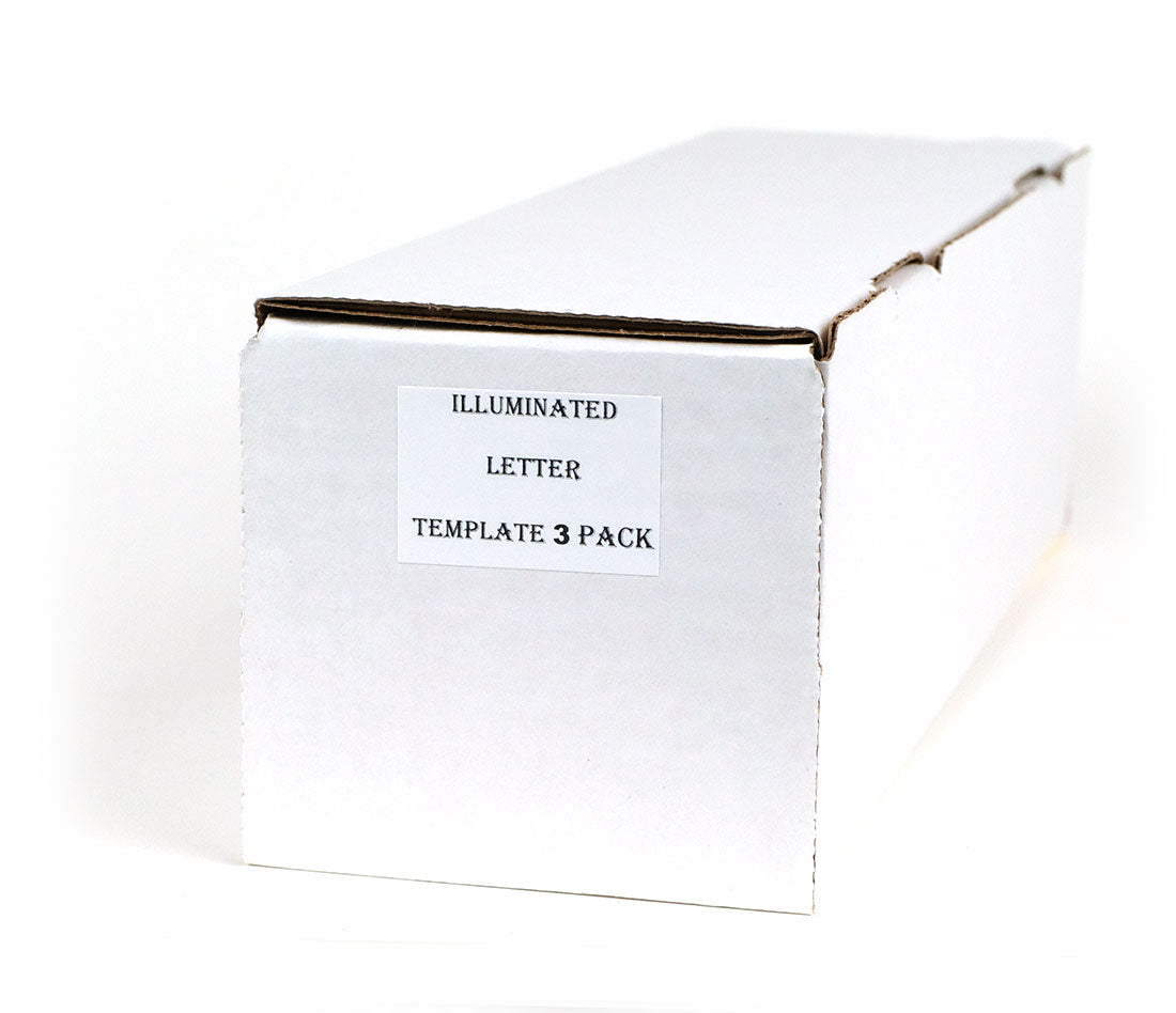 Illuminated Letter Template - Pack of 3 - Limited Time Only