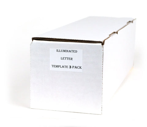 Illuminated Letter Template - Pack of 3 - Limited Time Only