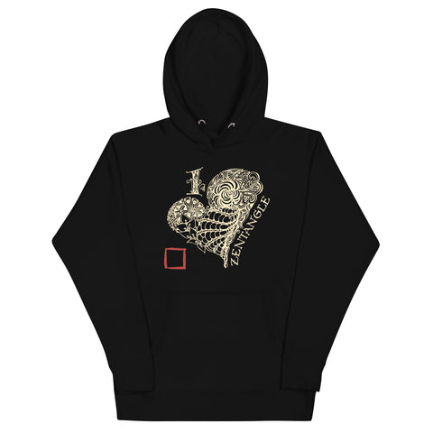 I Heart Zentangle - Unisex Hoodie