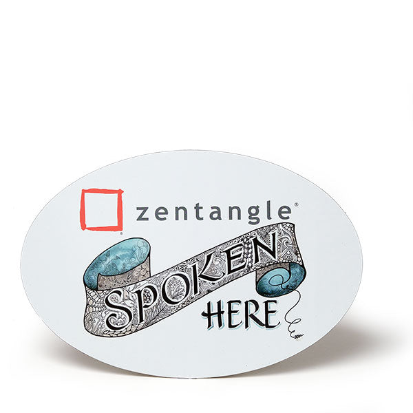 Zentangle Spoken Here Magnet