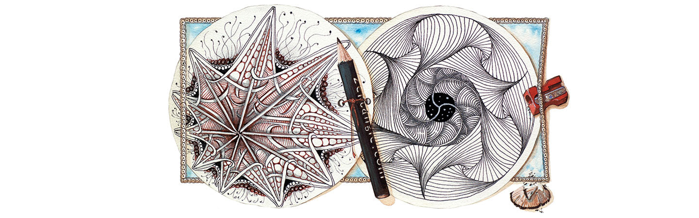 Introduction to the Zentangle Drawing Method w/ art-therapist Ann