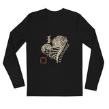 I Heart Zentangle - Long Sleeve Fitted Crew