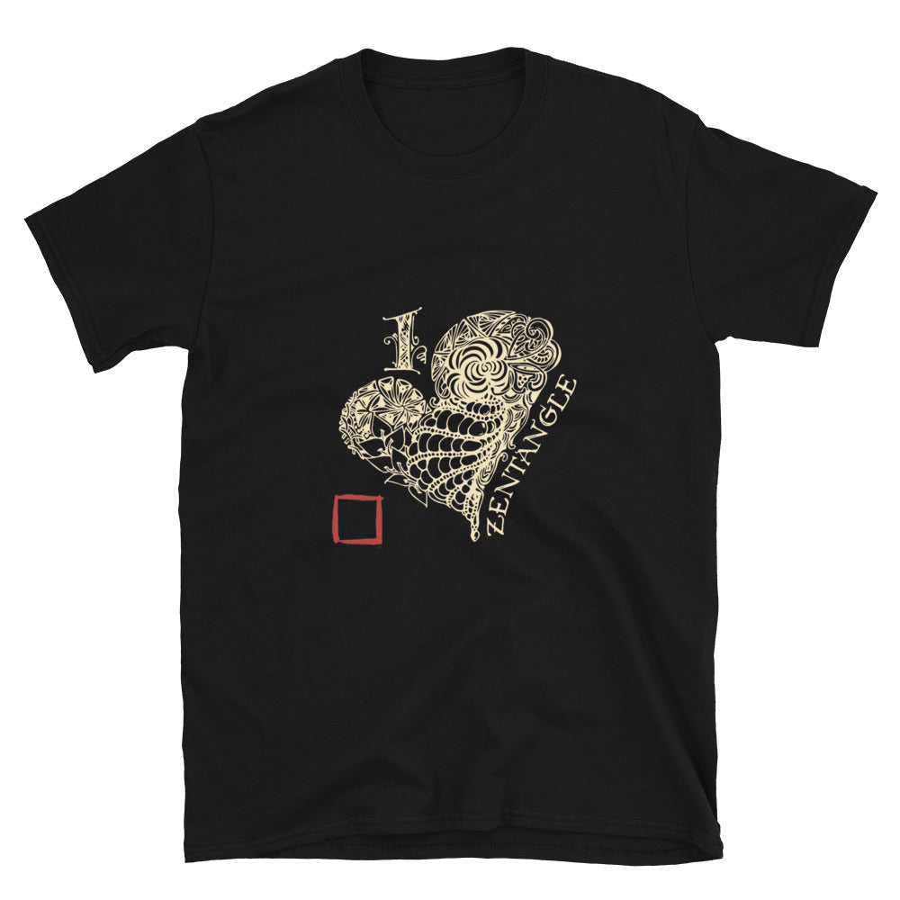 I Heart Zentangle - Short-Sleeve Unisex T-Shirt