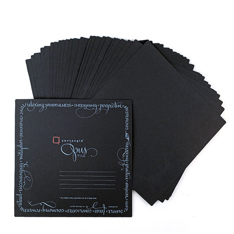 Opus Black Paper Tiles - 5 - Limited Edition