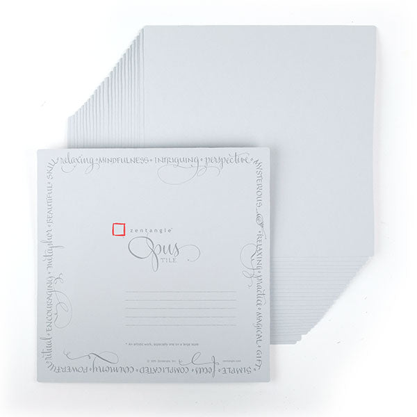 Zentangle Opus Gray Paper Tiles